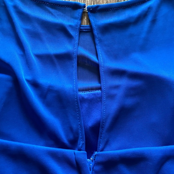 DAVID’S BRIDAL royal blue midi dress - Picture 8 of 10